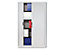 Rollladenschrank | HxBxT 1980 x 1200 x 420 mm | 4 Fachböden | 5 Ordnerhöhen | Anzianblau-Lichtgrau | CP