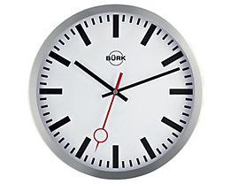 Horloge murale en aluminium poli - horloge à quartz