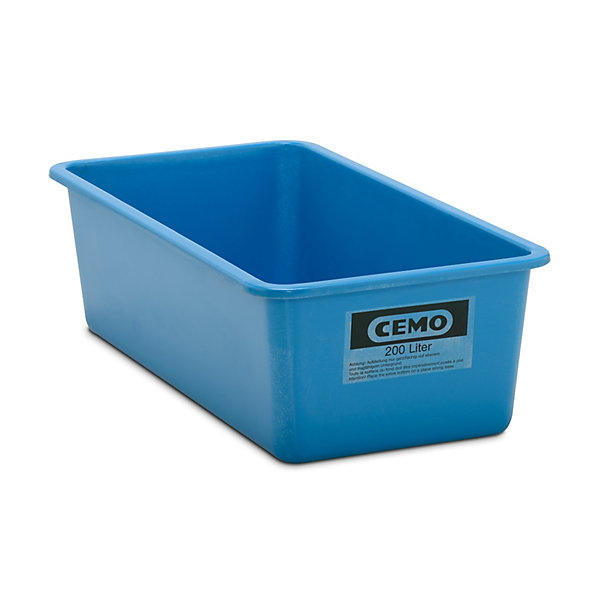 Image of CEMO Großbehälter aus GfK Inhalt 200 l LxBxH 1218 x 620 x 358 mm blau
