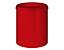 Papierkorb, flammverlöschend - Inhalt 80 l, Höhe 550 mm - Korpus rot RAL 3000 / Löschkopf rot RAL 3000