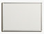 Tableau blanc économique - en tôle d'acier laquée, magnétique, pour inscriptions effaçables - l x h extérieures 600 x 450 mm
