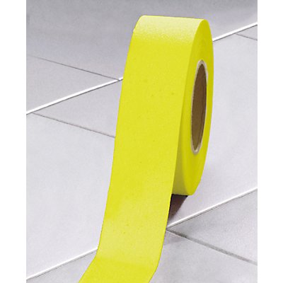 Rouleau de bande antidérapante autocollante - largeur 50 mm - jaune, 3 rouleaux et +