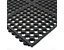 COBA Arbeitsplatzbodenbelag - mit gelochter Oberfläche, Naturkautschuk - 900 x 900 mm, schwarz