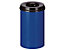 Corbeille à papier anti-feu - capacité 20 l, hauteur 426 mm - bleu cobalt / noir graphite