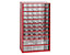 Casier pour vis | Rangement petits tiroirs| HxLxP 551 x 306 x 155 mm | 16 compartiments | Blanc aluminium | Certeo