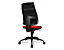 Topstar Chaise pivotante ergonomique, hauteur dossier 680 mm - dossier rembourré - habillage assise rouge clair