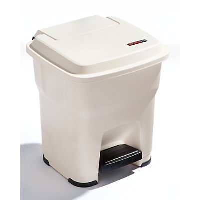 Rothopro Pedal-Abfallsammler mit 35 Liter Volumen - aus Kunststoff - beige
