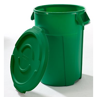 Conteneur multi-fonctions en plastique - capacité 120 l - vert