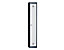 Wolf Stahlspind, zerlegt - 1 Abteil, Höhe 1700 mm, Breite 300 mm, 1 Hutboden, 1 Kleiderstange - Anbauelement, lichtgrau / enzianblau
