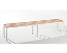 Banc de vestiaire - sans dossier, h x p 420 x 400 mm