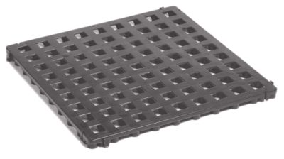 Image of Kunststoff-Bodenrost Polyethylen - 500 x 500 mm Standard VE 20 Stk - basaltgrau