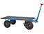 EUROKRAFT Handpritschenwagen - Tragfähigkeit 1000 kg - Ladefläche 1250 x 800 mm, Vollgummireifen
