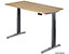 Schreibtisch | Elektrisch höhenverstellbar | Modell XBHM | BxTxH 120 x 80 x 65-130 cm | Silber-Ahorn | Hammerbacher