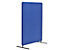 abstracta Schallschutz-Trennwandsystem Softline - mit Stoffbezug, Gesamthöhe 1800 mm - Breite 800 mm, blau