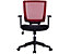 Bürodrehstuhl Galaxy | mit Netzrückenlehne | höhenverstellbar | Rot | Tragfähigkeit 115 kg | Certeo