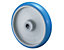 BS Rollen Transportrolle | Lauffläche: Polyurethan blau 85+/-4 Shore A | Radkörper: Kunststoff | Lager: Rollenlager | Bockrolle | Raddurchmesser 100 mm | Tragfähigkeit 125 kg