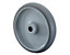 BS Rollen Transportrolle | Lauffläche: thermoplastischer Reifen, grau | Radkörper: Kunststoff | Lager: Rollenlager | Lenkrolle | Raddurchmesser 80 mm | Tragfähigkeit 100 kg | Plattenmaße 104x80 mm