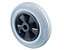 BS Rollen Gummirad | Lauffläche: Gummi grau | Radkörper: Kunststoff | Lager: Rollenlager | Raddurchmesser 160 mm | Tragfähigkeit 135 kg