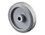 BS Rollen Gummirad | Lauffläche: Elastik-Reifen grau | Radkörper: Kunststoff | Lager: Rollenlager | Raddurchmesser 100 mm | Tragfähigkeit 150 kg
