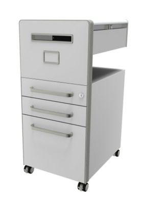 Image of Bisley Assistenzmöbel Bite® - linksseitig öffnend Whiteboard 2 Universalschubladen 1 HR-Schublade