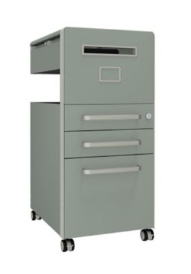 Image of Bisley Assistenzmöbel Bite® - rechtsseitig öffnend Whiteboard 2 Universalschubladen 1 HR-Schublade
