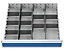 Schubladeneinsatz Serie 700 Mittelfachschienen mit Trennwänden | Bedrunka & Hirth