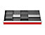 Schubladeneinsatz Serie T500-9 Mittelfachschienen mit Trennwänden | Bedrunka & Hirth
