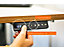 Schreibtisch elektrisch höhenverstellbar | BxT 120 x 80 cm | weiß-braun | newpo