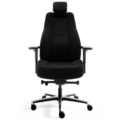 XXL Chefsessel Giant | Stoffbezug | Synchronmechanik | schwarz | Certeo