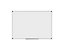 Whiteboard Scala | emaillierte Oberfläche | magnetisch | BxH 120 x 90 cm | Silber, Weiß | Bi-Office