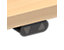 Schreibtisch elektrisch höhenverstellbar | mit Trennwand | BxL 800 x 1200 mm | Gestell 501-88 7S112 Silber | Buche | Certeo
