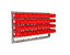 Wandregal mit Sichtlagerkästen | HxB 500 x 1055 mm | Grau | Stahl | Dringenberg