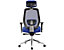  Bürodrehstuhl Ergo-Task | Ergonomisch | Mit Kopfstütze | Blau | Certeo