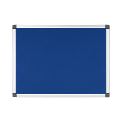 Filznotiztafel Maya | BxH 60 x 45 cm | Silber, Blau | Bi-Office