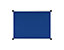 Filznotiztafel Maya | BxH 60 x 45 cm | Silber, Blau | Bi-Office