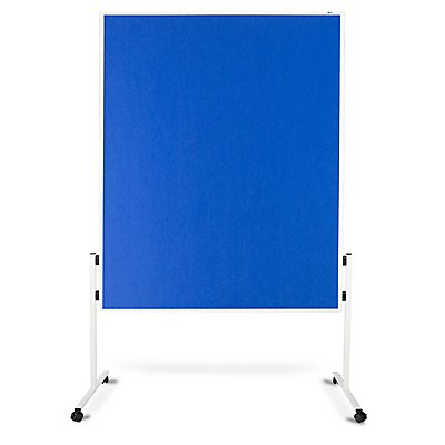 Filz-Moderationstafeln | Einteilig | Mit Rollen | HxB 150 x 120 cm | Blau | Certeo