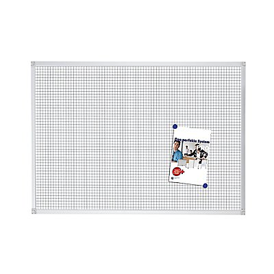Tableau blanc quadrillé | HxL 60 x 90 cm | Blanc | Certeo