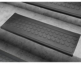 Mit Alu-Schiene Anthrazit Certeo Sicherheits-Stufenauflage LxBxH 24 x 60 x 0,65 cm Antirutschmatte Treppenmatte Rutschemmend 