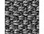 Sisal-Stufenmatte Tiger-Eye | Halbrund | LxBxH 19 x 56 x 3,5 cm | Anthrazit | Certeo