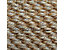Sisal-Stufenmatte Tiger-Eye | Halbrund | LxBxH 19 x 56 x 3,5 cm | Anthrazit | Certeo
