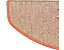Stufenmatte Sabang | Sisaloptik | Halbrund | LxBxH 19 x 56 x 3,5 cm | Terra | Certeo