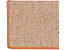 Stufenmatte Sabang | Sisaloptik | Halbrund | LxBxH 19 x 56 x 3,5 cm | Terra | Certeo