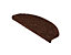 Shaggy-Stufenmatte Sphinx | Halbrund | LxBxH 23,5 x 65 x 3,5 cm | Schwarz | VE 1 | Certeo