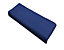 Velours-Stufenmatte Dynasty | Eckig | LxBxH 23,5 x 65 x 3,5 cm | Blau | Certeo