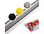 Treppenkantenprofil | Power Grip | Gummieinlage | Vorgebohrt | LxBxH 90 x 4,2 x 2 cm | Gelb | Certeo