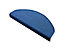 Sisal-Stufenmatten Premium | Halbrund | LxBxH 23,5 x 65 x 3,5 cm | Blau | Certeo