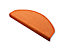 Sisal-Stufenmatten Premium | Halbrund | LxBxH 23,5 x 65 x 3,5 cm | Blau | Certeo