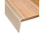 Stufenkantenprofil Safety | F-Form | LxBxH 90 x 3,6 x 5,3 cm | Silber | Certeo