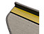 Stufenmatte Turbo | Grau | Halbrund | LxBxH 23,5 x 65 x 3,5 cm | Grau | VE 1 | Certeo