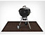 Tapis de sol pour barbecue | Moyennement inflammable | Lxl 120 x 90 cm | Ferrara | Certeo